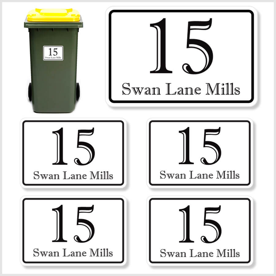 Custom Wheelie Bin Labels