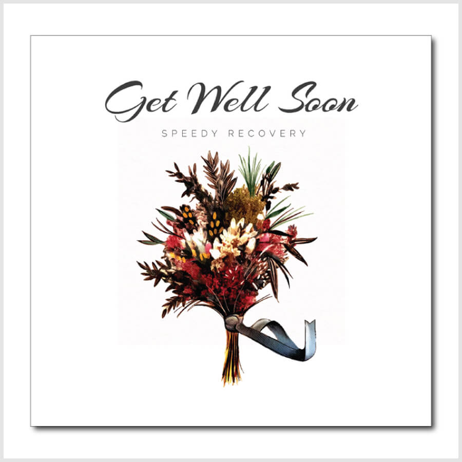 Get Well Soon Bouquet Greeting Card