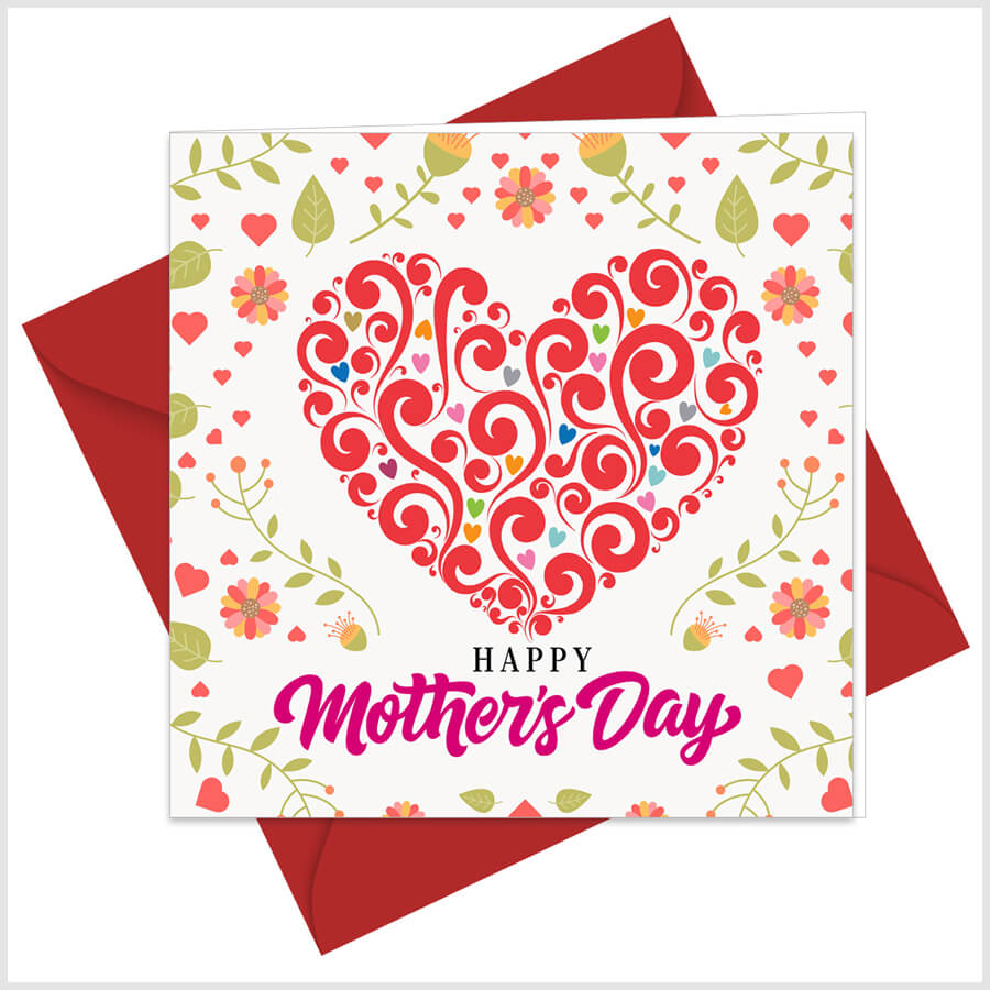 Mother's Day Blooms Greeting Card