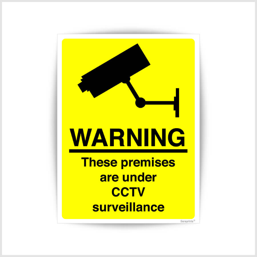 CCTV Surveillance Sign Sticker