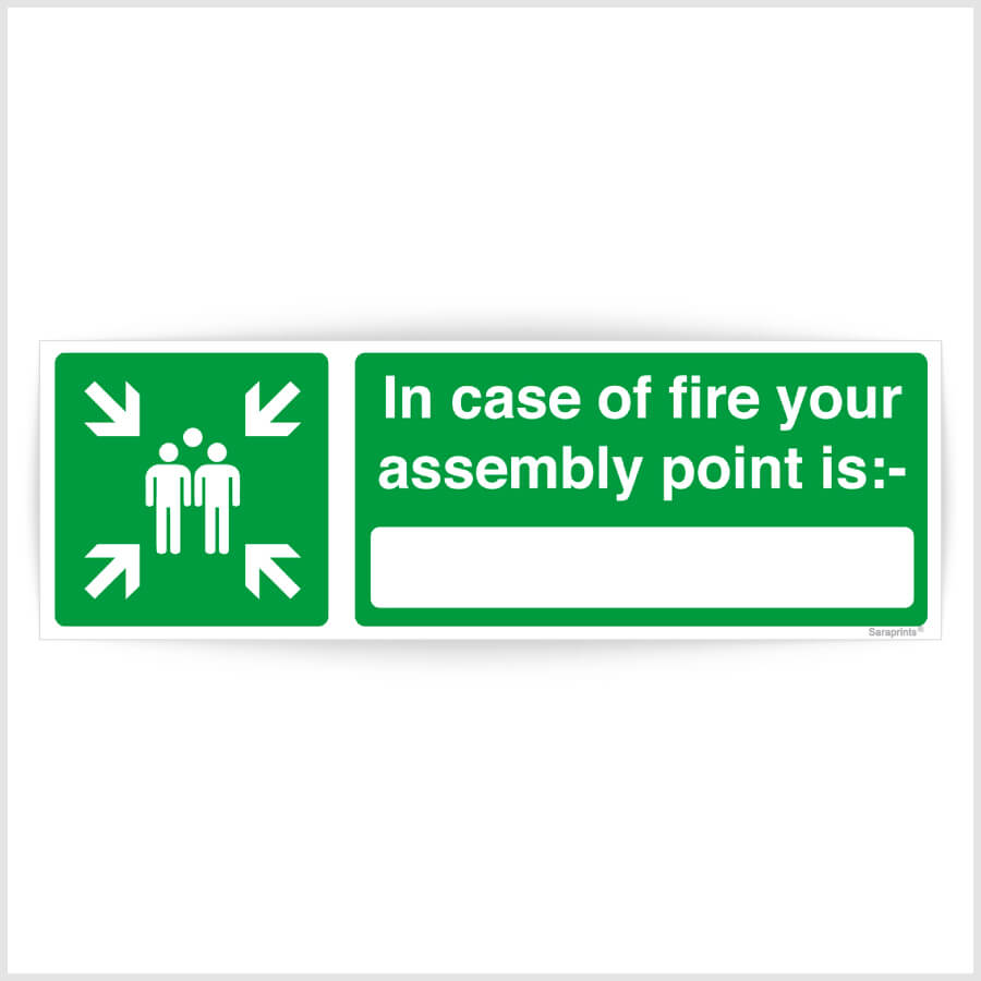 Fire Assembly Point Sign Sticker