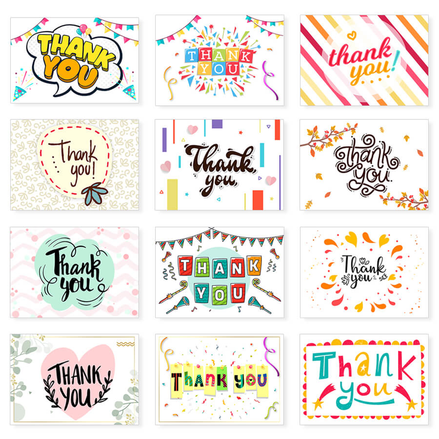 Elegant Thank You Postcards