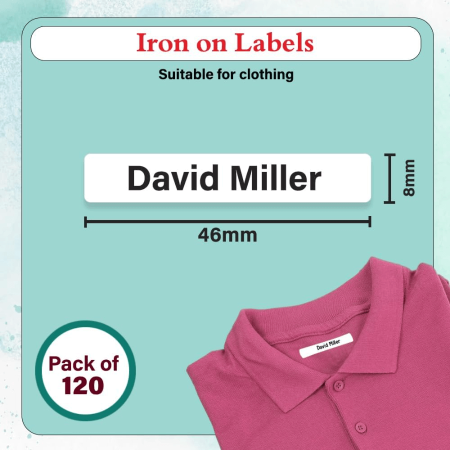 Personalized Iron On Name Labels