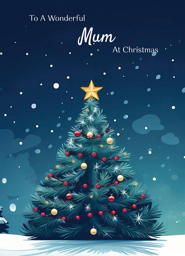 mum christmas card