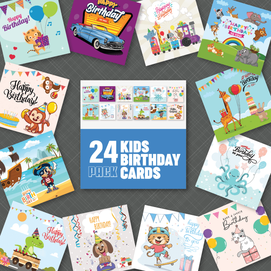 Fun kids birthday cards