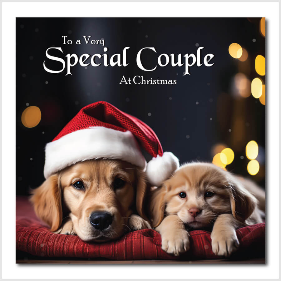 Dog-themed Christmas cards