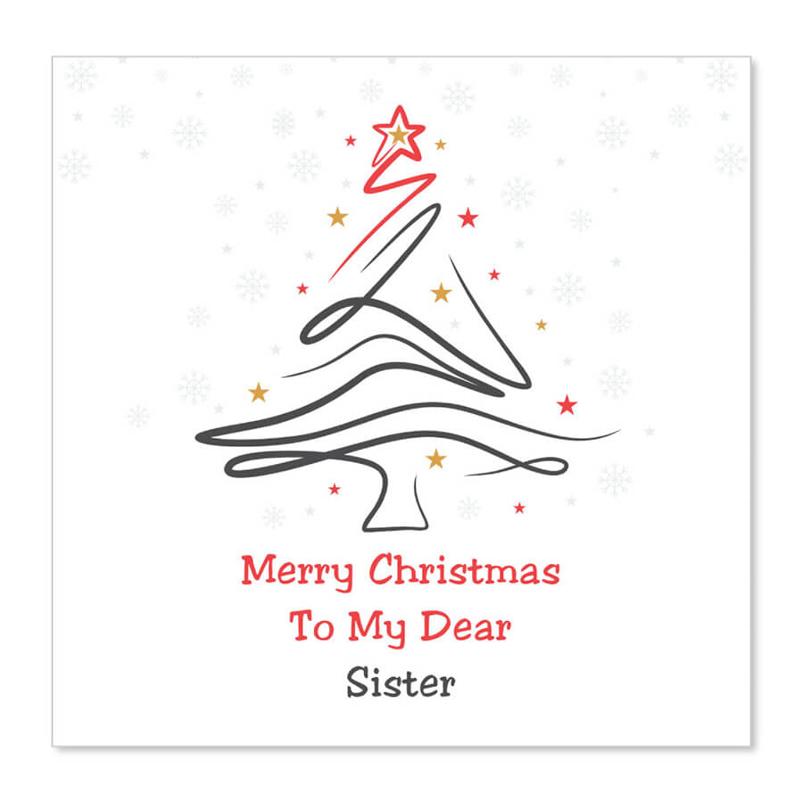 sister xmas cards