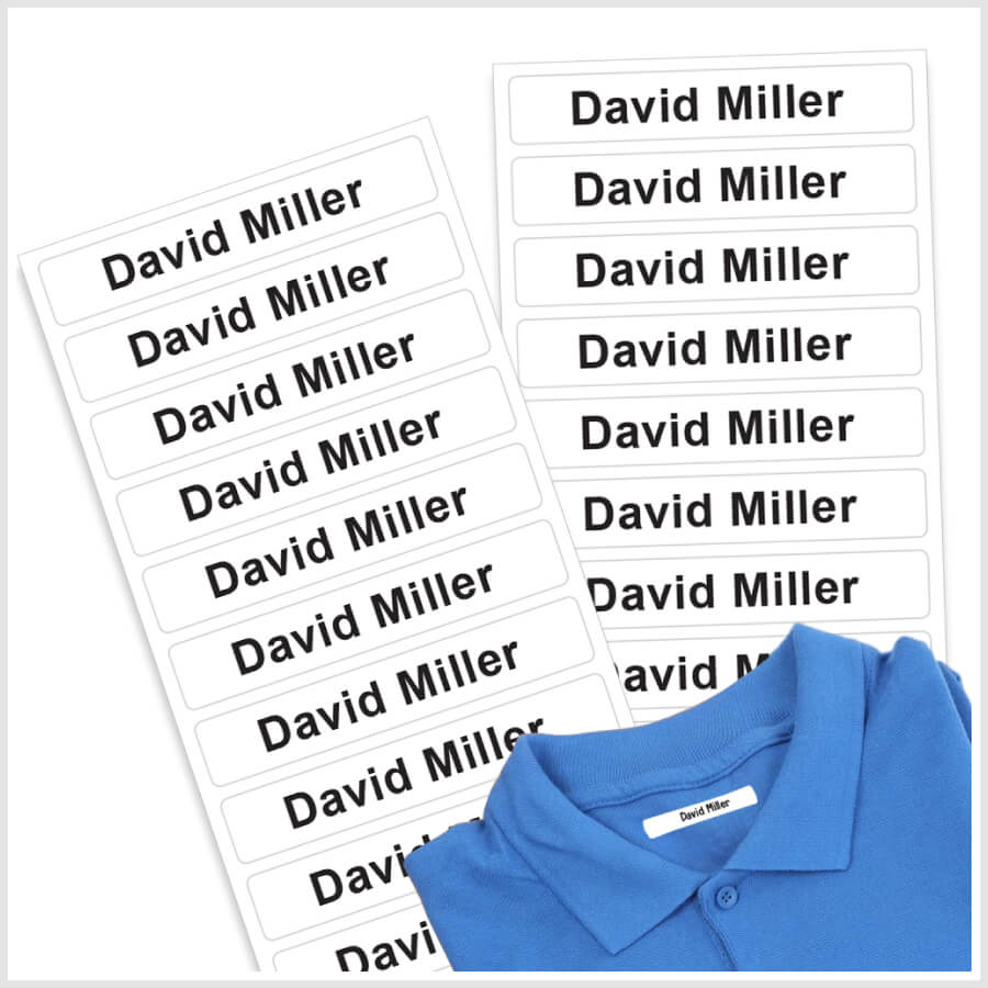 Personalized Iron On Name Labels