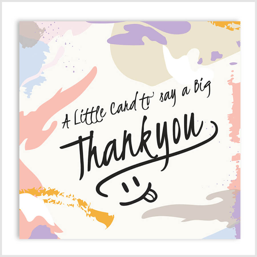 Send a Little Card with a Big Thank You Message