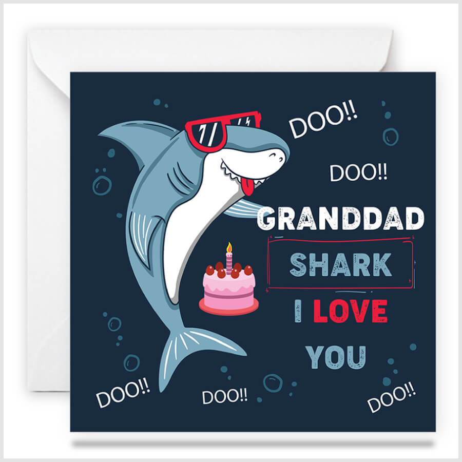 Shark-Themed Greeting Cards