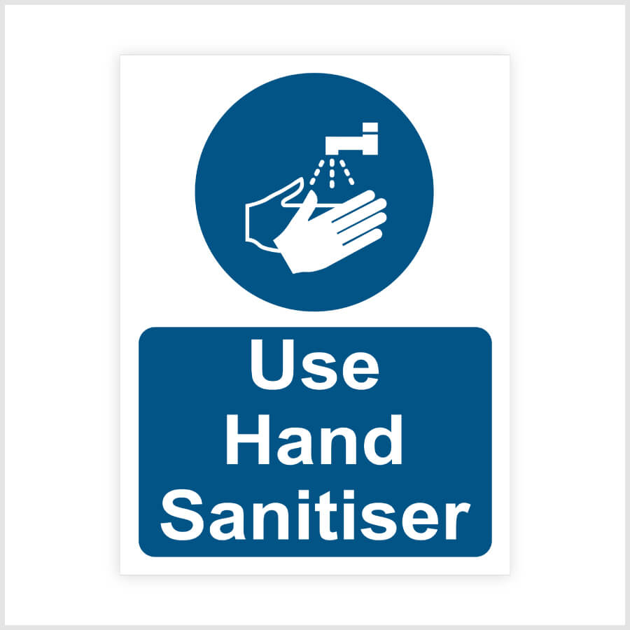 Use hand Sanitiser Sticker