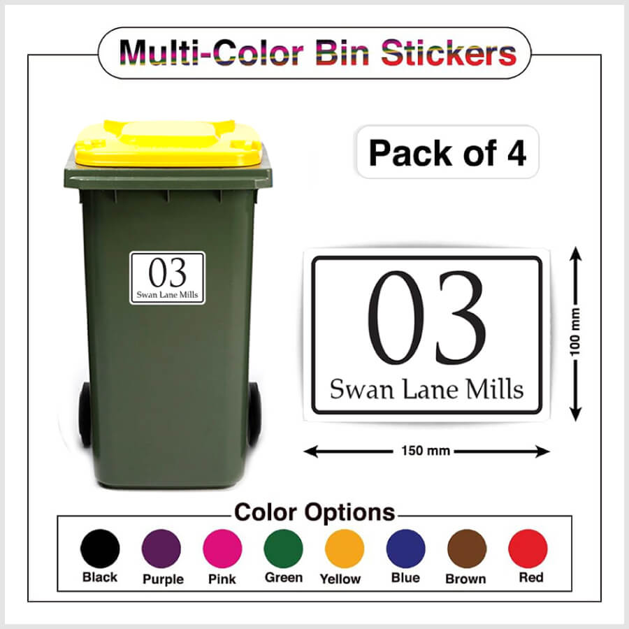 Personalized Wheelie Bin Stickers