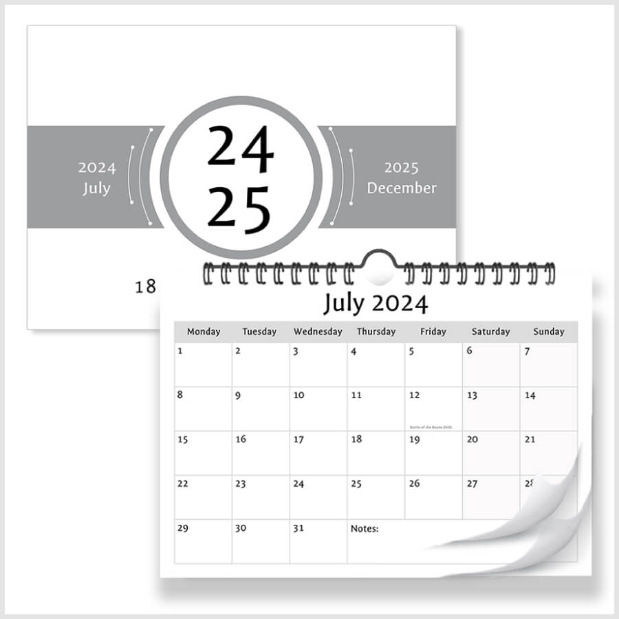 Stay Organized with Our A4 18-Month Wall Calendar for 2024-2025