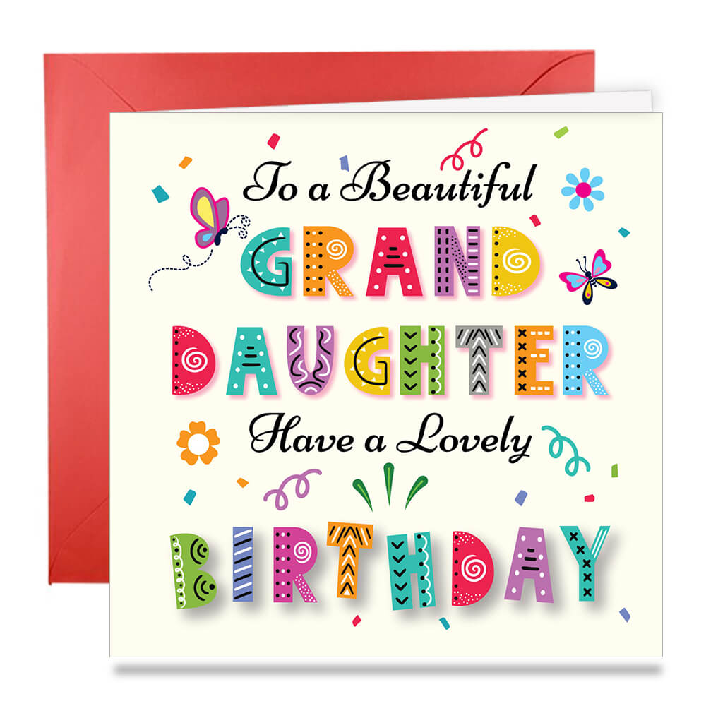 Colorful Text Birthday Greeting Card