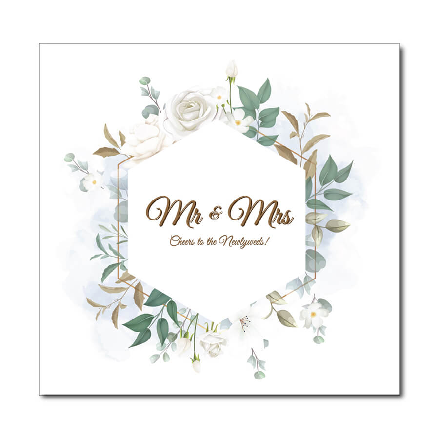 Mr & Mrs wedding card