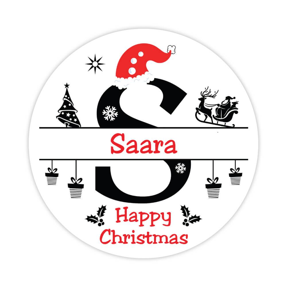 Christmas Letter S Sticker