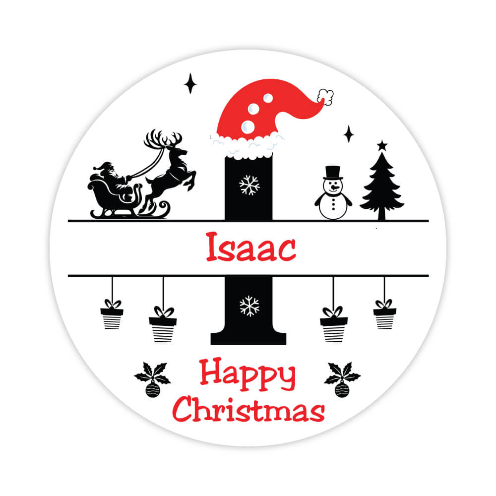 Christmas Letter I Sticker