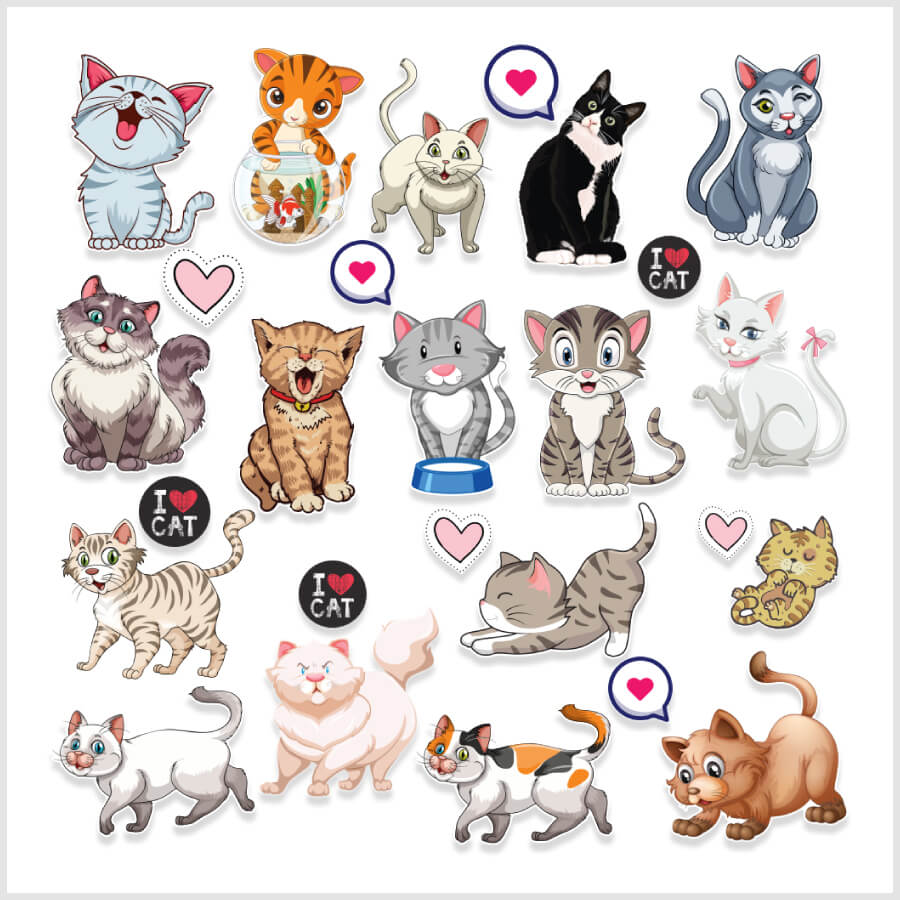 Lovely Little Cat Stickers