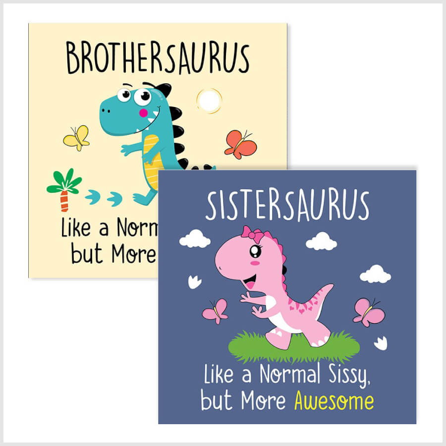 Cute Dinosaur Cards for Family