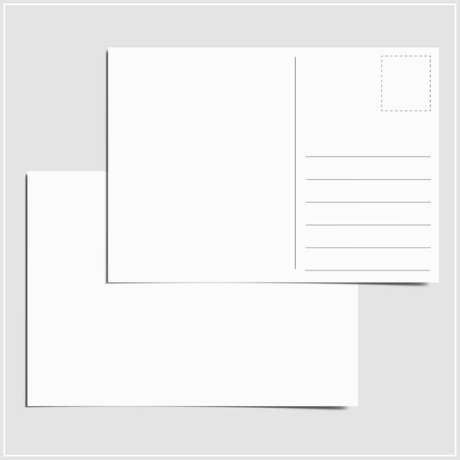 Eco-friendly blank postcards