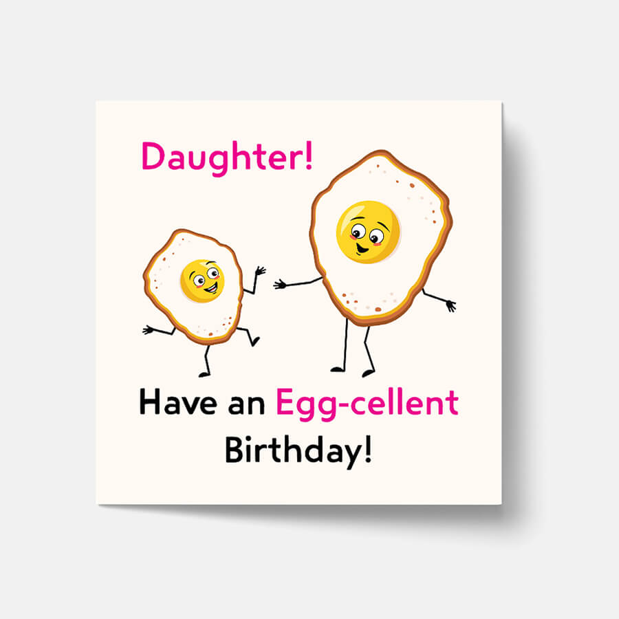 An Egg-Cellent Day for Celebrations Greeting Card