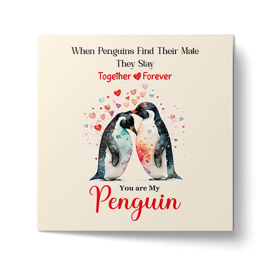 Together Forever Penguin Anniversary Card