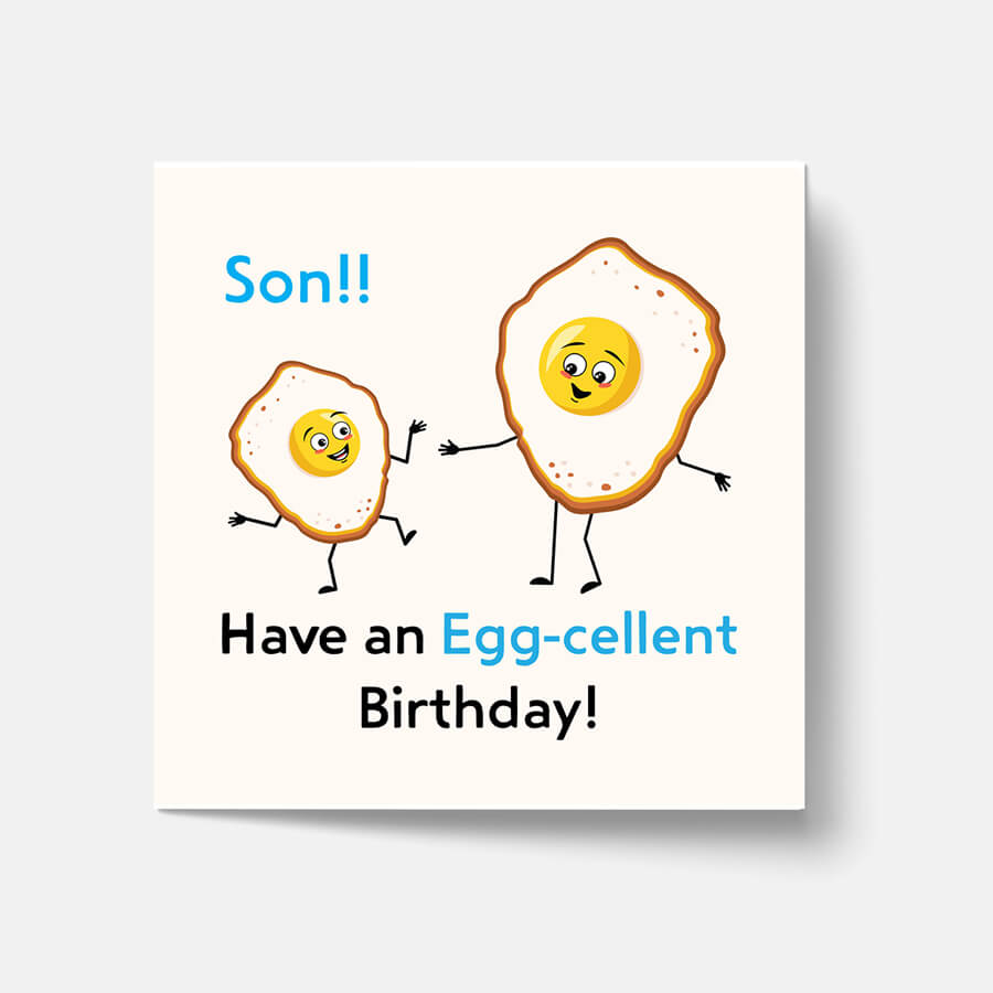 An Egg-Cellent Day for Celebrations Greeting Card