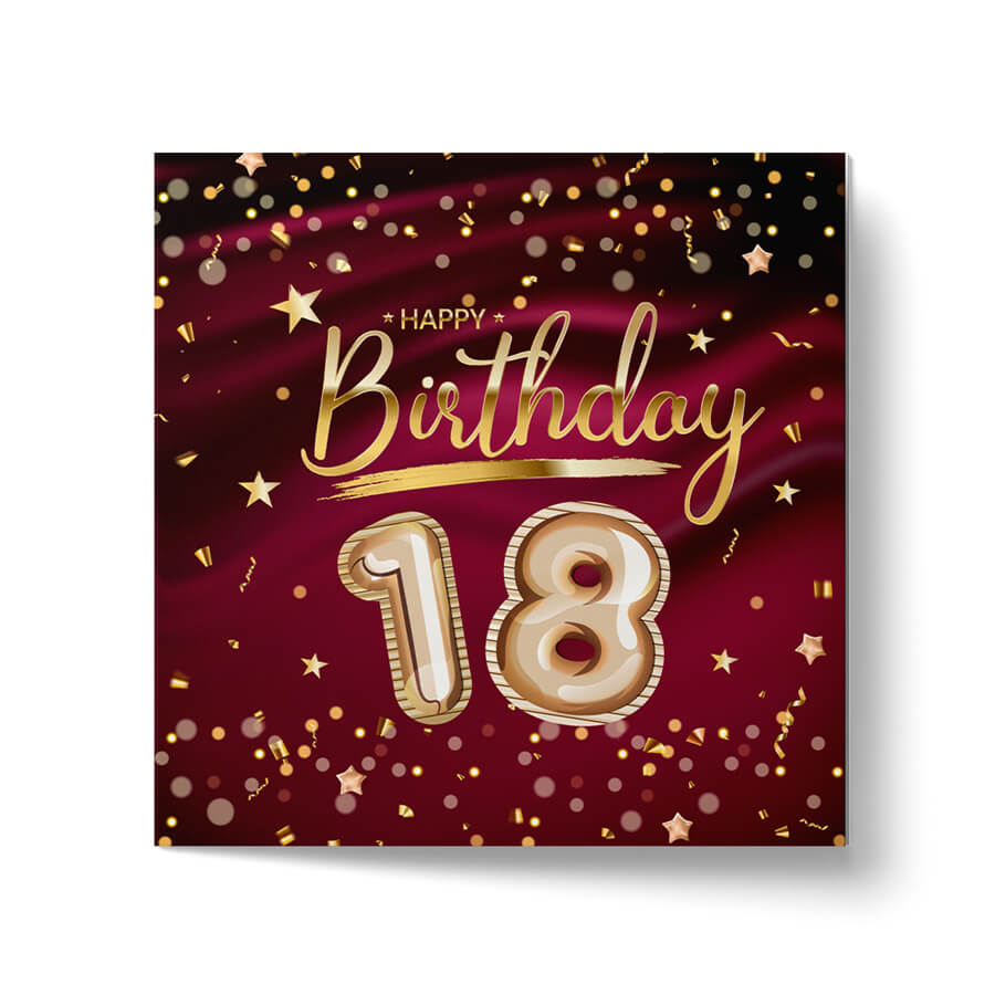 18th Birthday Greeting Card With Envelopes