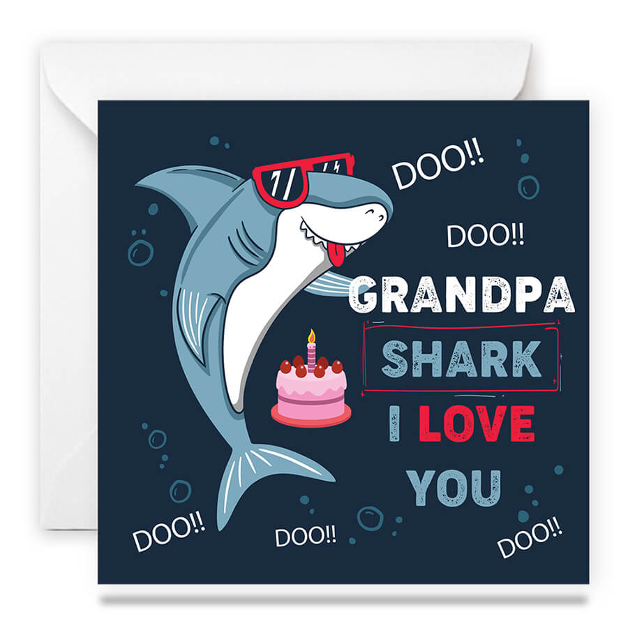 Shark-Themed Greeting Cards