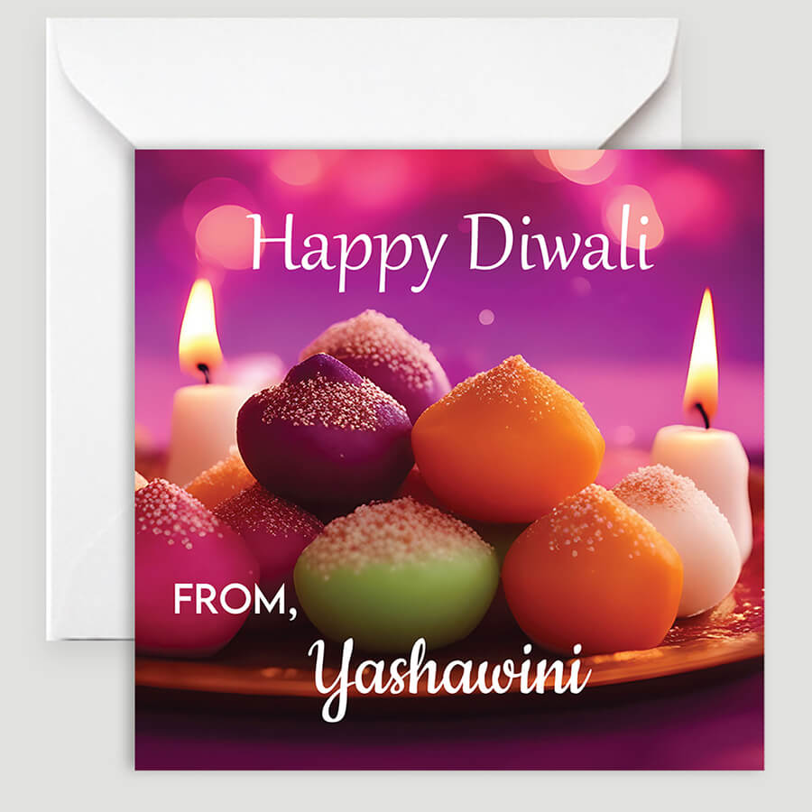 Personalized Diwali Festival of Lights Card