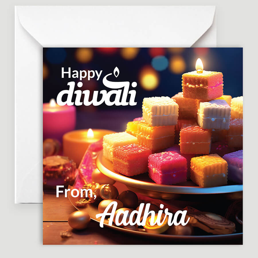 Personalized Diwali Festival of Lights Card