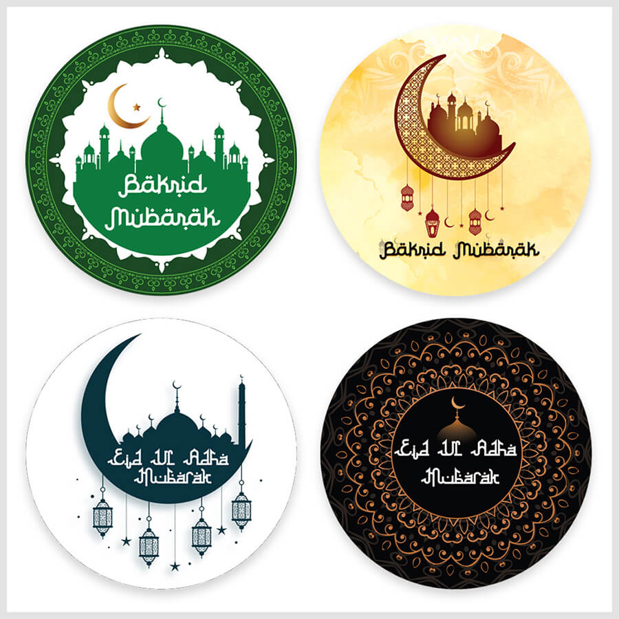 Bakrid Mubarak Stickers for Festive Celebrations