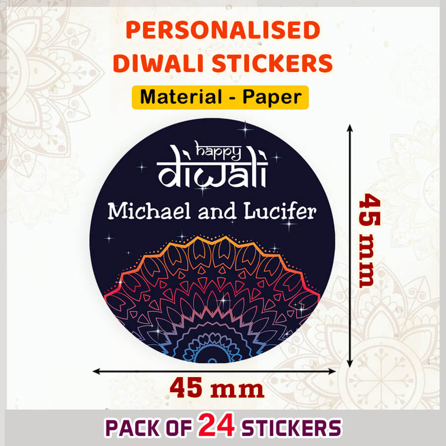 Personalised Diwali Name Labels