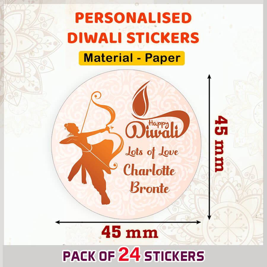 Personalised Diwali Name Labels