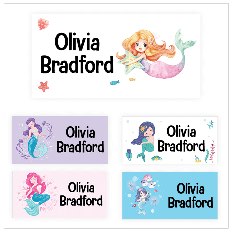 Mermaid name labels