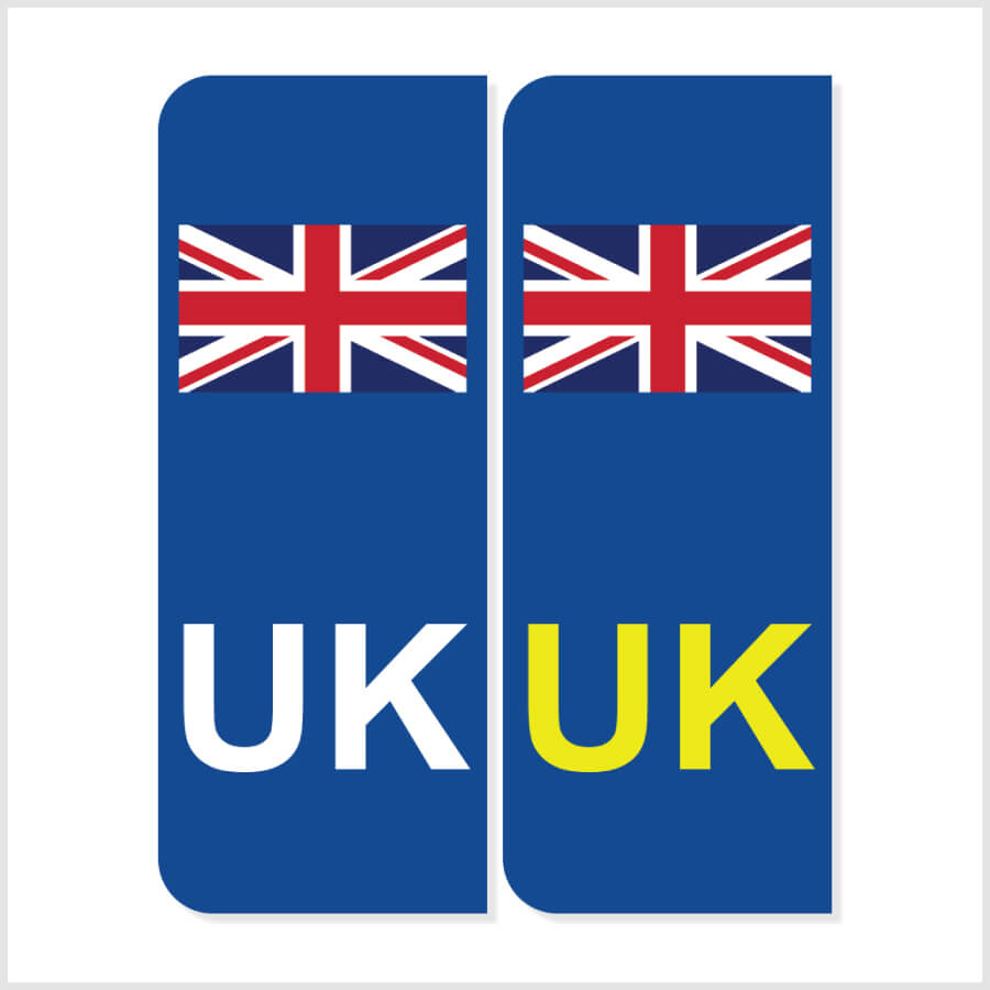 UK Number Plate Stickers