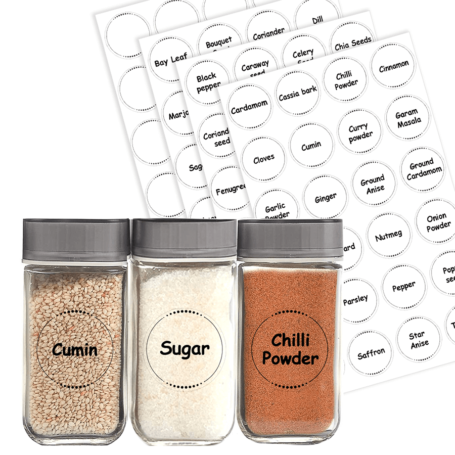 Spice Organizer Labels