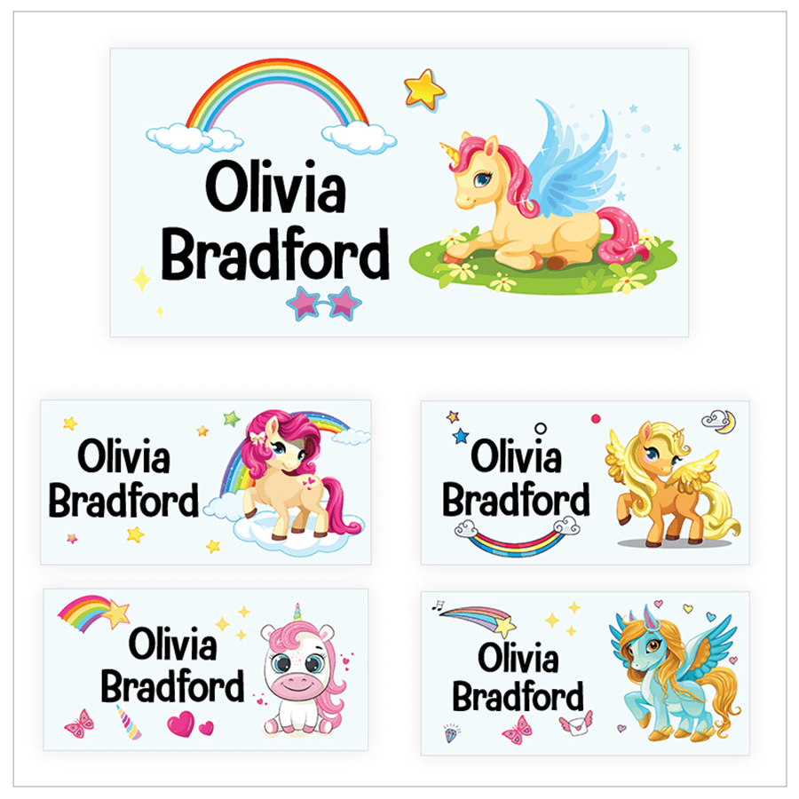 Unicorn name labels