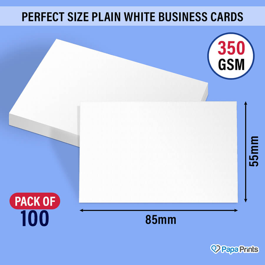 Classic White Business Cards