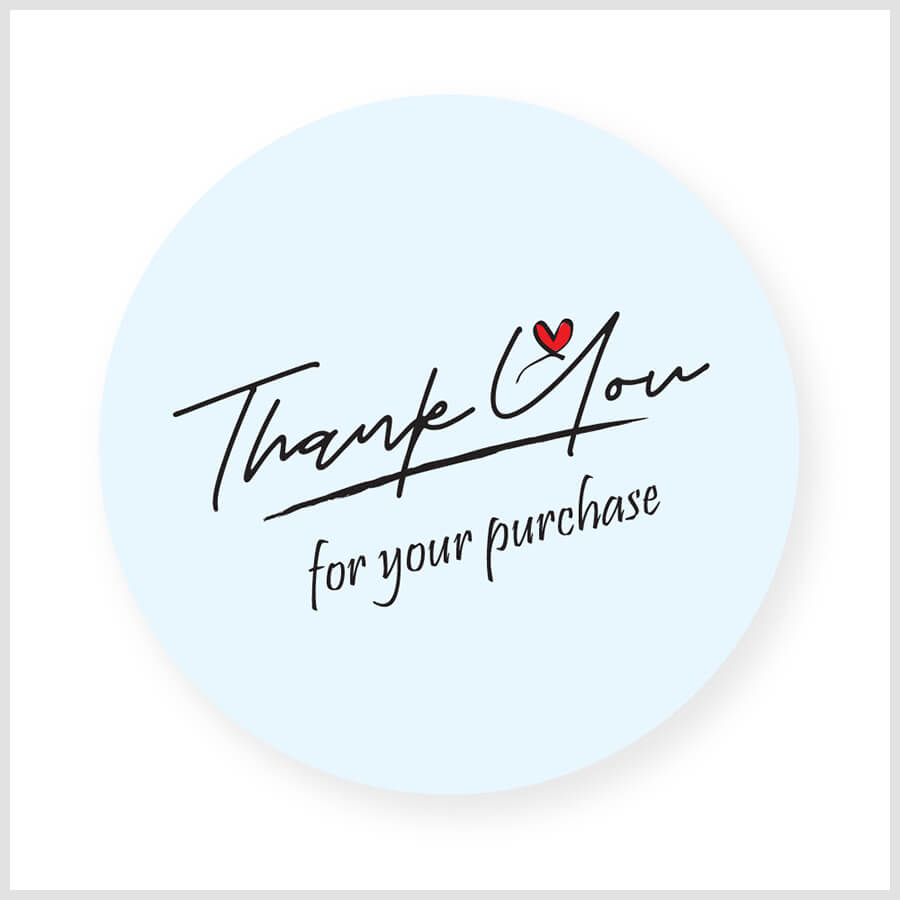 Thank You For Purchase Stickers