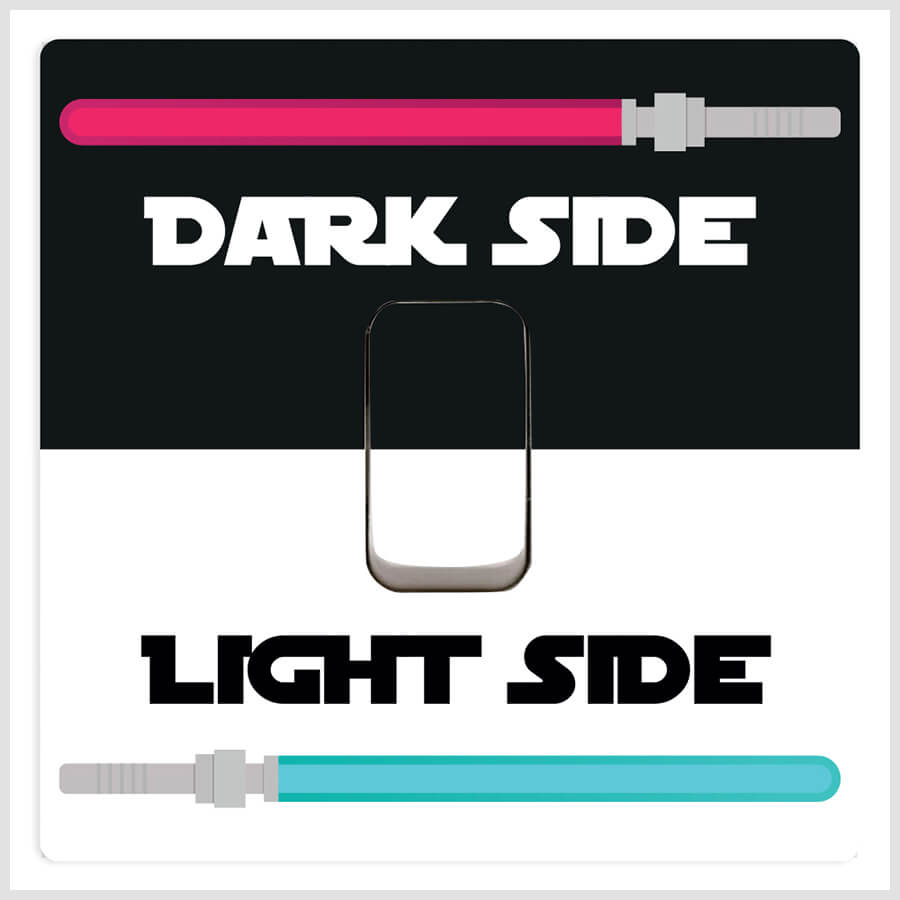 Dark & Light Side Switch Stickers