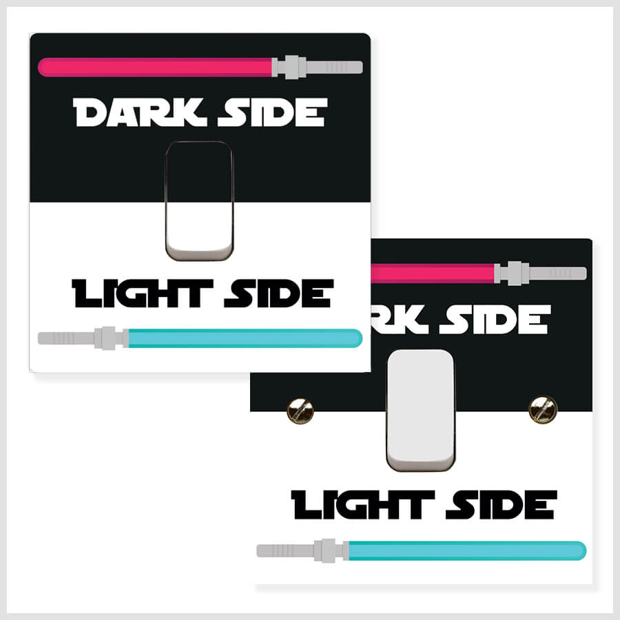 Dark & Light Side Switch Stickers