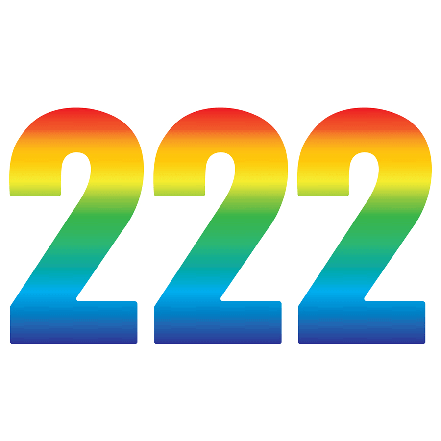 Rainbow Wheelie Bin Number stickers