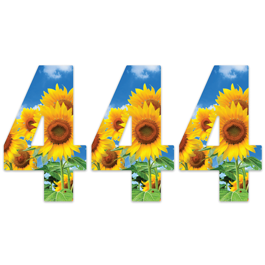 Sunflower Bin Number Stickers