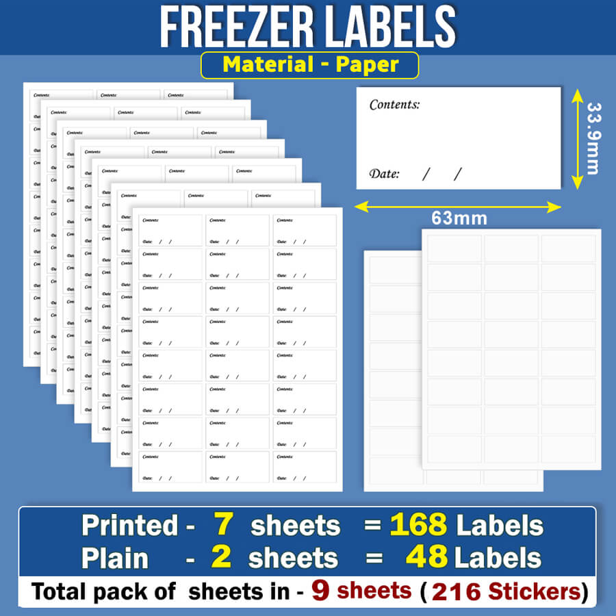 Freezer Labels