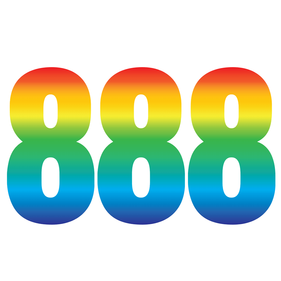 Rainbow Wheelie Bin Number stickers