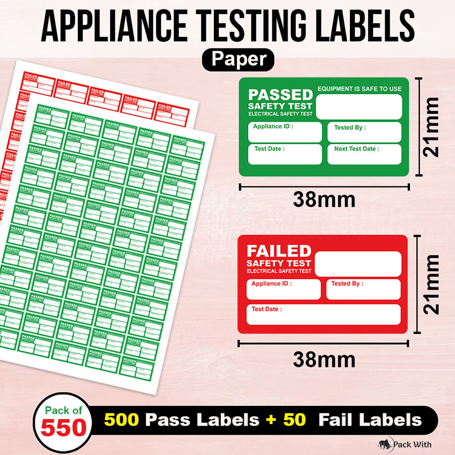 Pat Test Labels