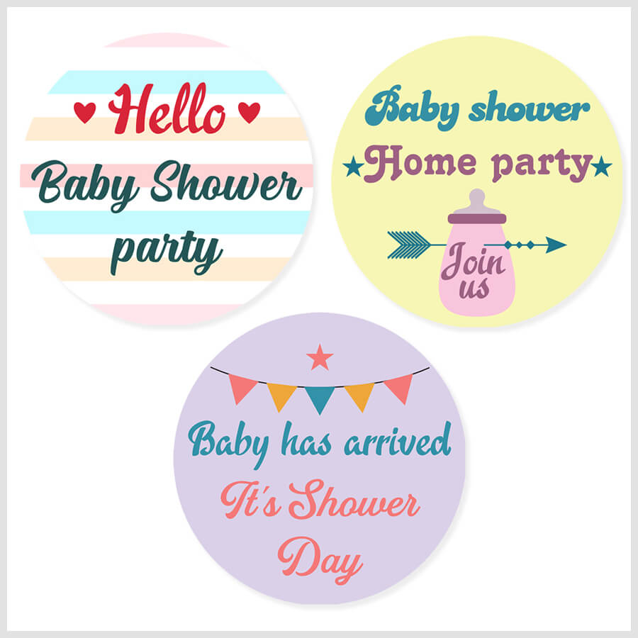 Baby Shower Party Decals