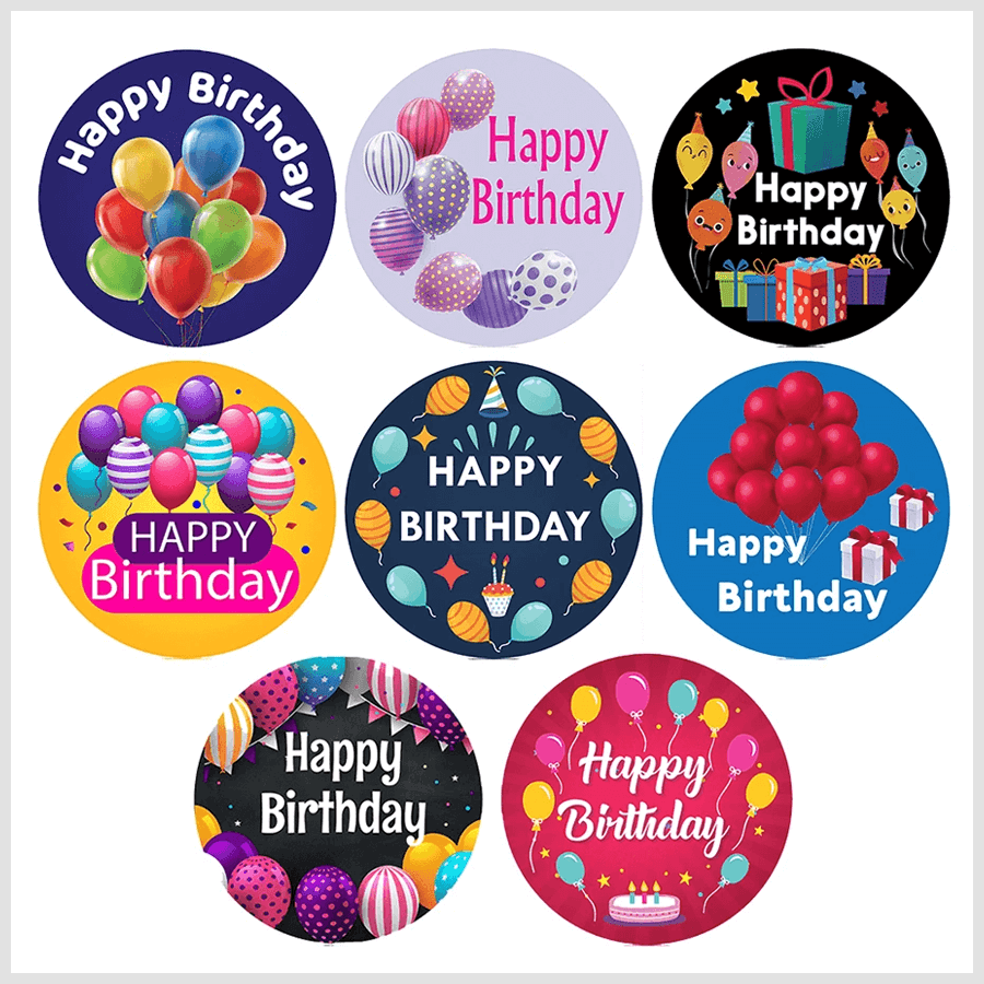 Happy Birthday Stickers