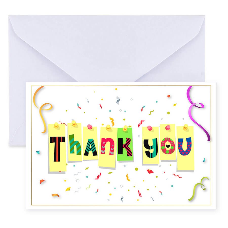 Elegant Thank You Postcards